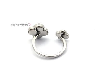 sortija plata 925mm con piedra con cuarzo