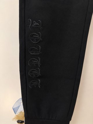 Pantalón chándal S negro con dibujo tigre