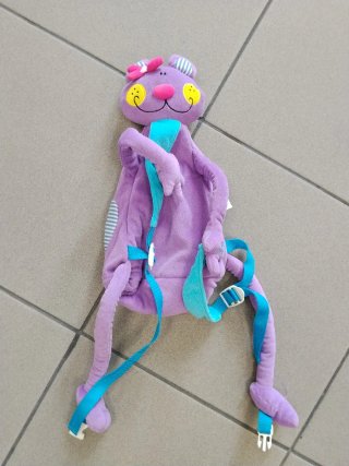 Mochila Happy House Morada y Azul