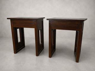 Mesas auxiliares ensambladas de madera (años ‘40)