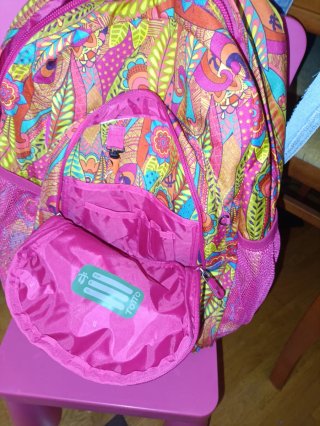 Mochila Totto con estampado colorido