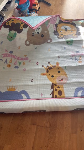 Alfombra de juegos reversible para bebé
