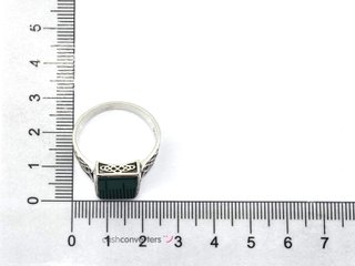 sello plata 925mm con piedra con cuarzo