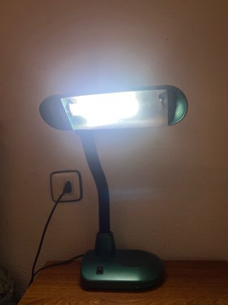 Flexo de escritorio verde