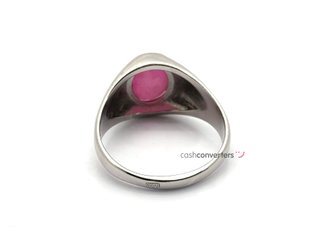 sello plata 925mm con piedra con circonita