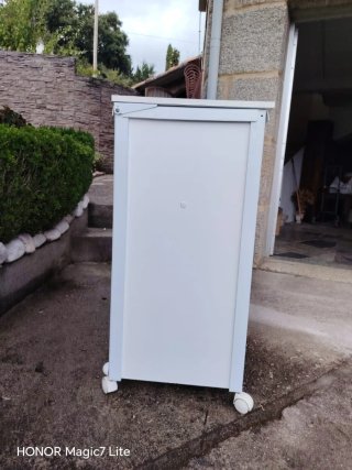 Mueble cambiador bebé con cajones y ruedas