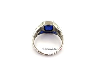 sello plata 925mm con piedra con circonita
