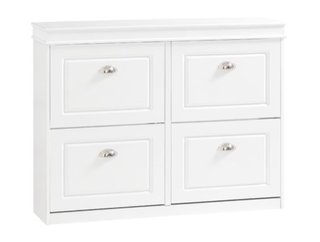 Zapatero 4 puertas MDF blanco