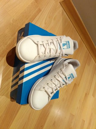 Zapatillas Adidas Mujer Blancas y Azules
