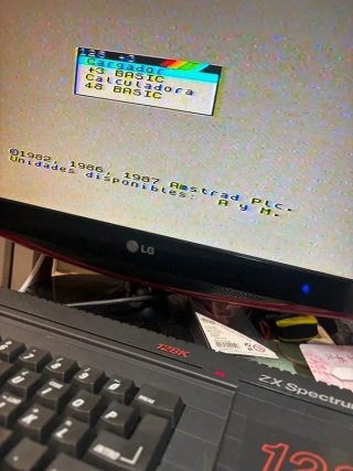 Sinclair ZX Spectrum +3 128K con disco