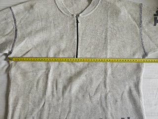 Camiseta Joven Media Cremallera Beige/Gris Talla M