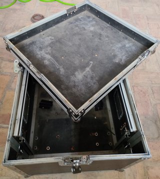Rack para etapas y mesa de mezclas