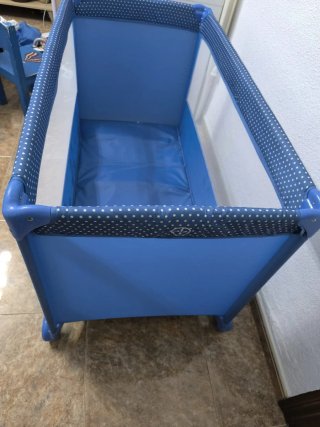 Cuna de viaje Asalvo azul