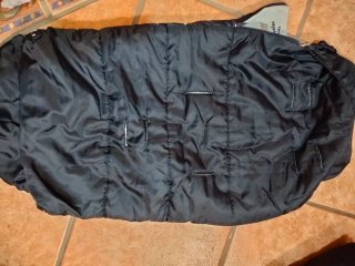 Sacos para carrito de bebé y mantita de regalo.
