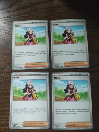 4x Cartas Entrenador Maya Pokémon TCG