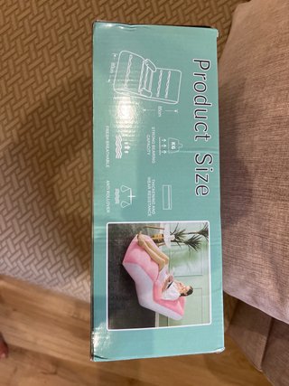 Sillón hinchable cómodo para exterior