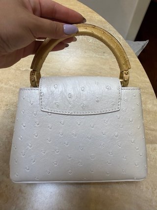 Bolso Louis Vuitton Capucine Blanco Avestruz