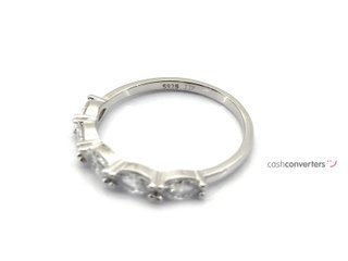alianza plata 925mm con piedra con circonita t. 16 (17,84 mm)