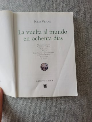 Libro, La vuelta al mundo en ochenta dias.