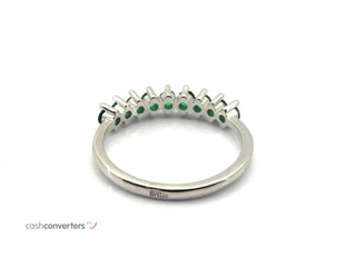 sortija plata 925mm con piedra con circonita