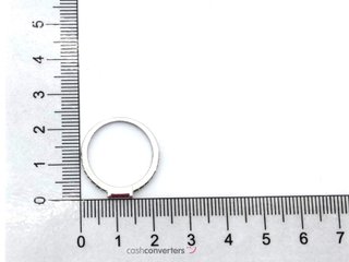 sortija plata 925mm con piedra con circonita
