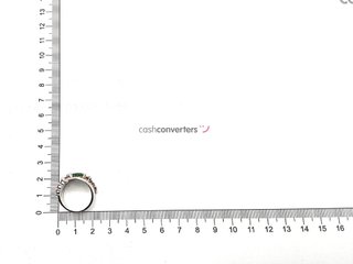 sortija plata 925mm con piedra con circonita