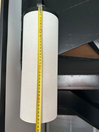 Lámpara Pilsferrer Lino Beige/Negro