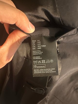 Chaqueta H&M Talla 54 Negra