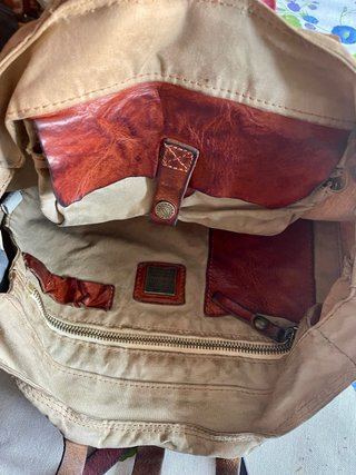 Bolso Campomaggi Beige y Marrón