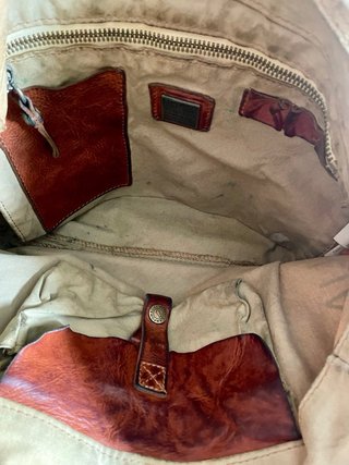 Bolso Campomaggi Beige y Marrón
