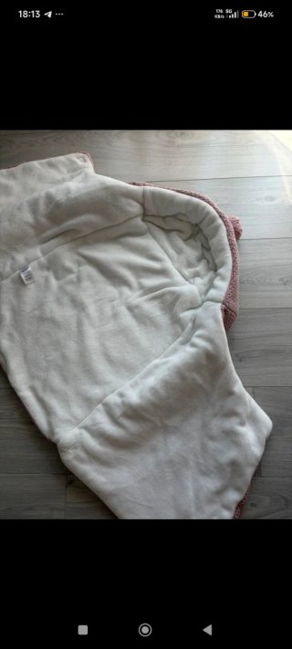 Saco de carrito rosa algodón