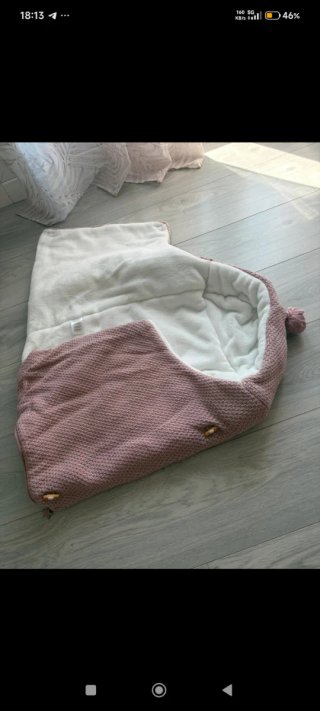 Saco de carrito rosa algodón