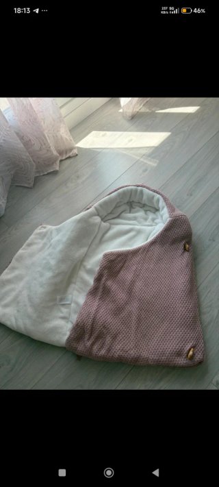 Saco de carrito rosa algodón
