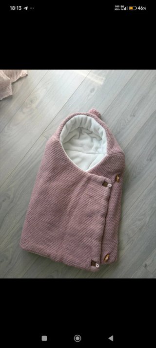 Saco de carrito rosa algodón