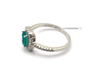 sortija plata 925mm con piedra con circonita