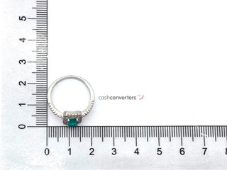 sortija plata 925mm con piedra con circonita