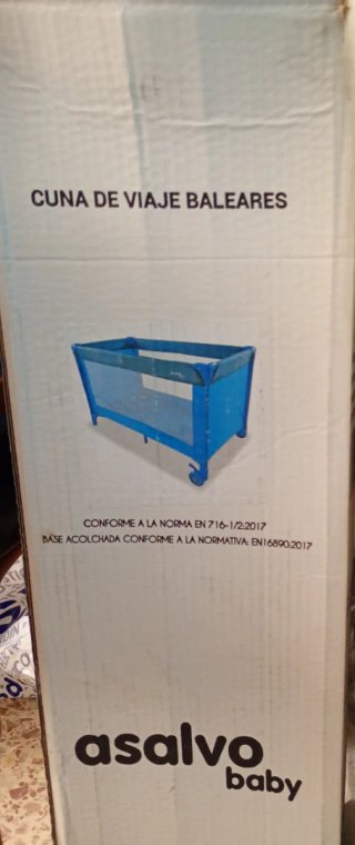 Cuna de viaje Asalvo azul