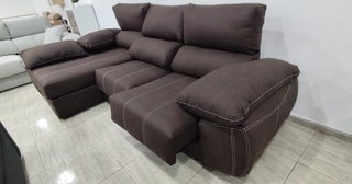Sofá chaise longue Mape Black deslizante 290cm!!