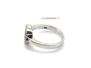 sortija plata 925mm con piedra con circonita