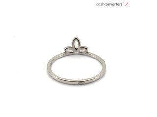 sortija plata 925mm con piedra con circonita