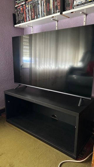 Mueble TV negro madera