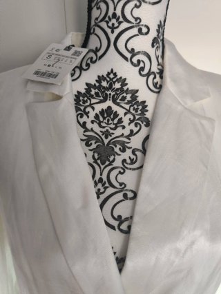 Americana Zara Talla S Blanca Nueva