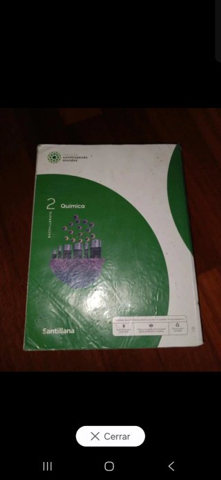 Libro química 2 bachillerato Santillana