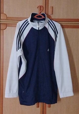 Chaqueta Adidas Talla XL Hombre Azul/Blanco