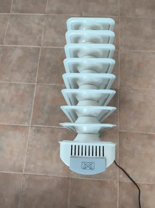Radiador de aceite blanco