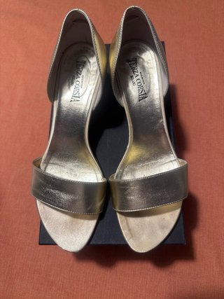 Sandali oro Terza Corsta tacco 4 cm
