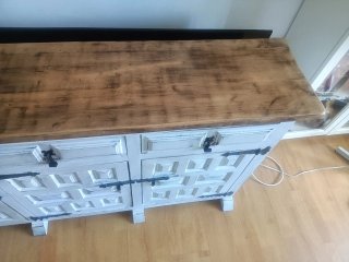 Mueble Castellano Blanco Antiguo