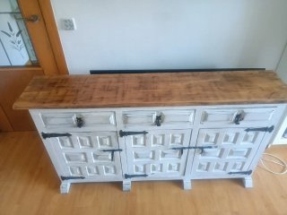 Mueble Castellano Blanco Antiguo