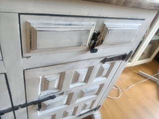 Mueble Castellano Blanco Antiguo