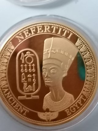 Monedas Faraones Egipcios Doradas